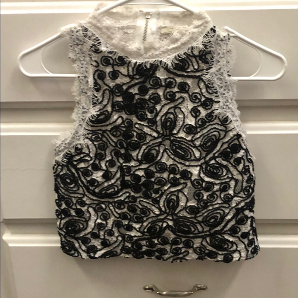 Lace crop top
